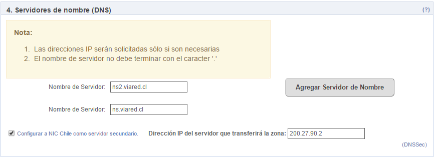 Servidores DNS